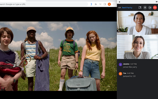 JustParty: watch Netflix with friends