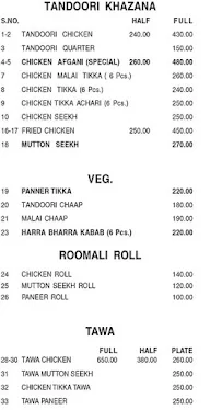 Singh Saab Punjabi Food menu 1