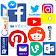 Popular Social media and Emails icon