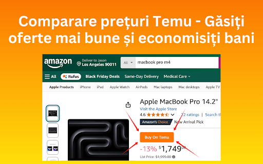 Comparator de Prețuri Temu - Găsiți Oferte Mai Bune & Economisiți