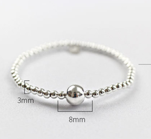 Title 1, Koreaans S925 sterling zilveren armband, handge...