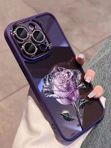 Title 2, Full Package Rose Phone Case with Lens Film. Co...