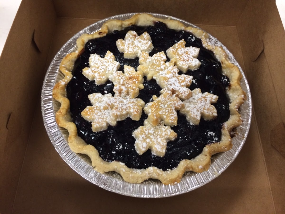 GF blueberry pie