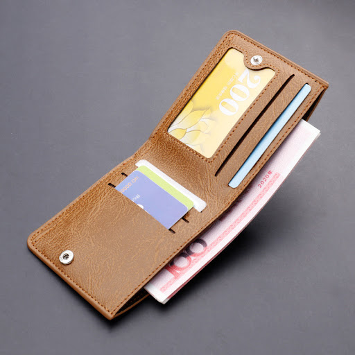 Title 5, Button Wallet Short Mens Wallet. Holds Driver...