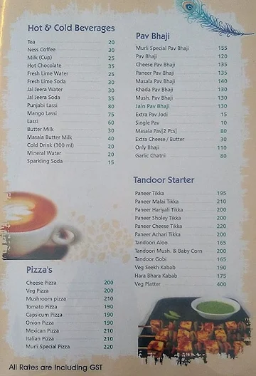 Murli Pure Veg menu 