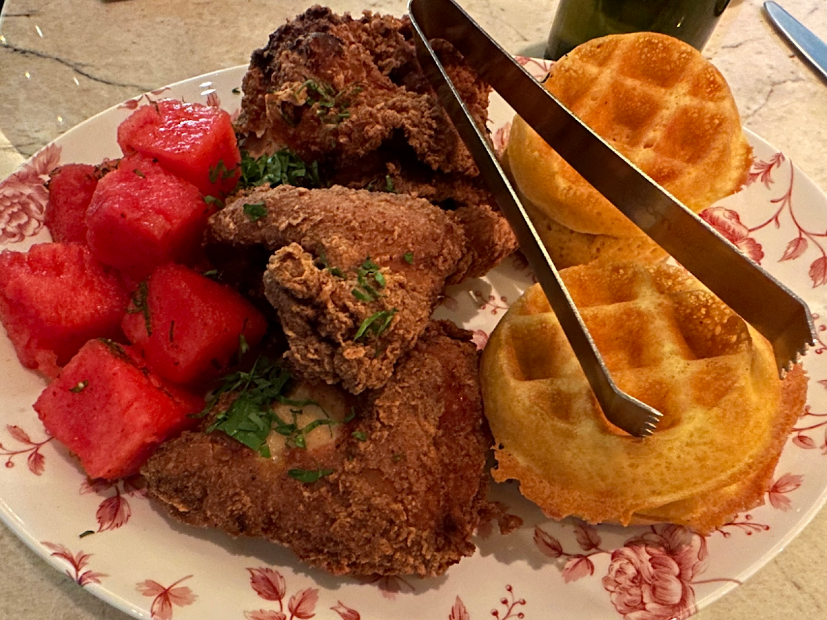 Gluten-Free Chicken & Waffles at Yardbird