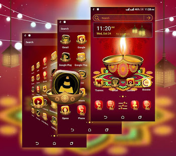 Happy Diwali Launcher Theme - náhled