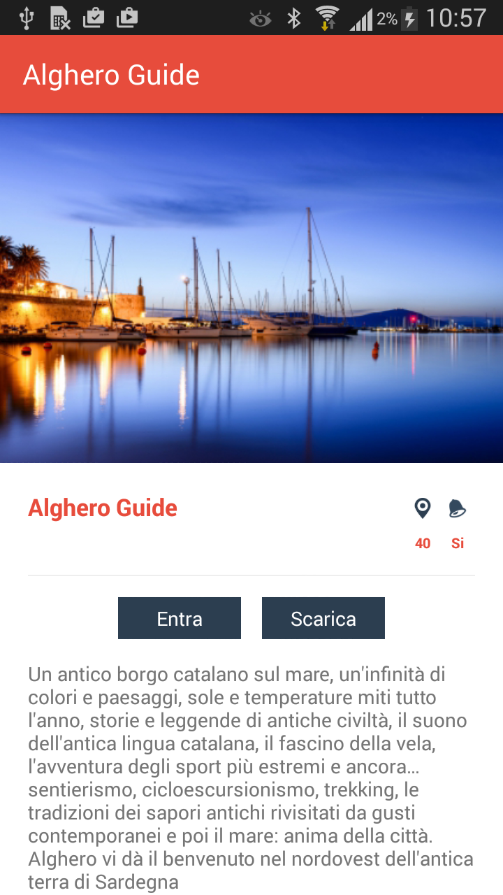 Alghero Guide Screen 1