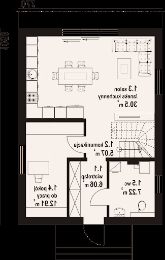 Grodziec a3 - Rzut parteru