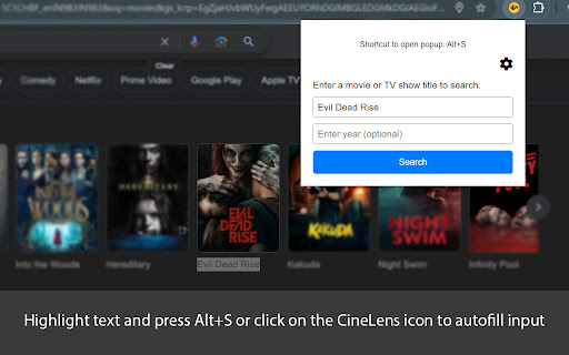 CineLens - Fetch movies & TV shows data