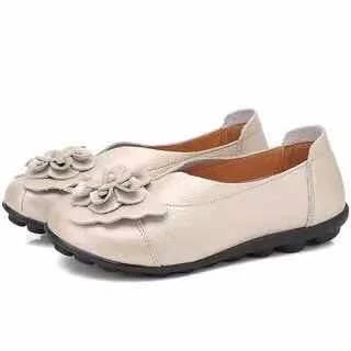 Title 15, Dames Cowhide Pinto Beans schoenen, comfortabel...