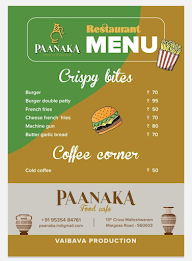 Paanaka menu 1