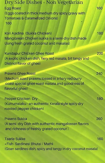 Curry Coast menu 