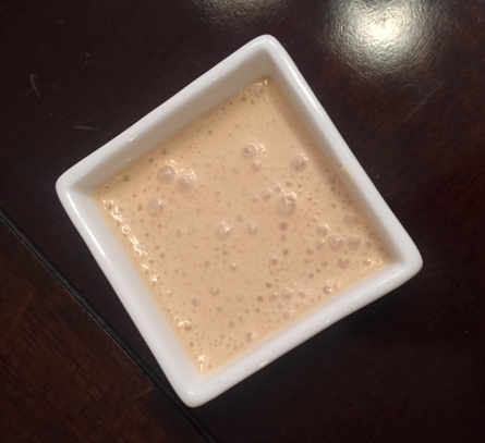 This is my take on the classic Hibachi steakhouse mustard sauce that is typically served to accompany the protein course of the meal.  I like it with veggies too!  As with all recipes, it is highly customization depending on your tastes preferences.  