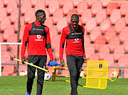 Orlando Pirates duo of Augustine Mulenga and Abel Mabaso, right, who  has not started a game at Bucs. / Sydney Mahlangu/ BackpagePix