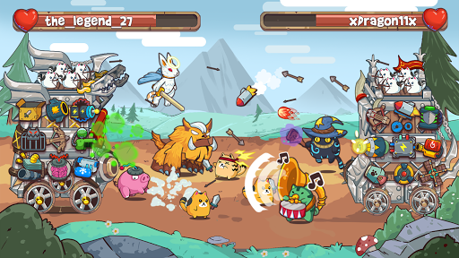 Cat'n'Robot: Idle Defense - Cute Castle TD PVP screenshots 2