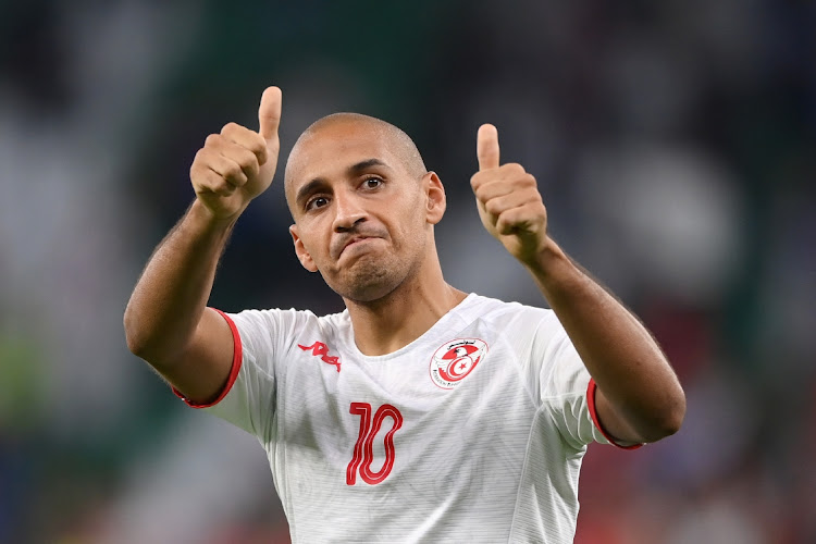 Wahbi Khazri of Tunisia acknowledges the fans after their sides victory during the Fifa World Cup Qatar 2022 Group D match between Tunisia and France at Education City Stadium in Al Rayyan, Qatar, on November 30 2022. Picture: GETTY IMAGES/STU FORSTER