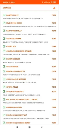 Banjara menu 7