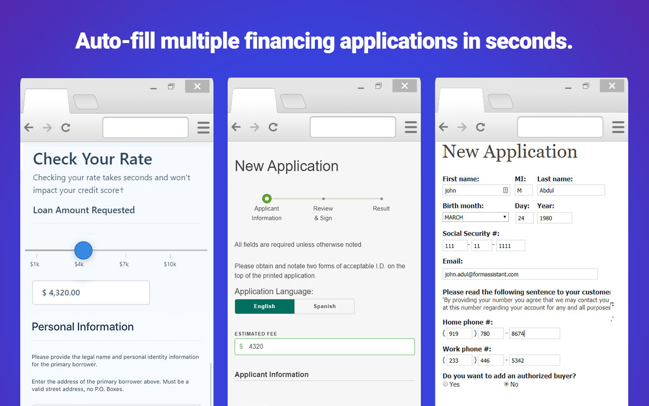 Form Assistant - Universal Loan Application Preview image 3