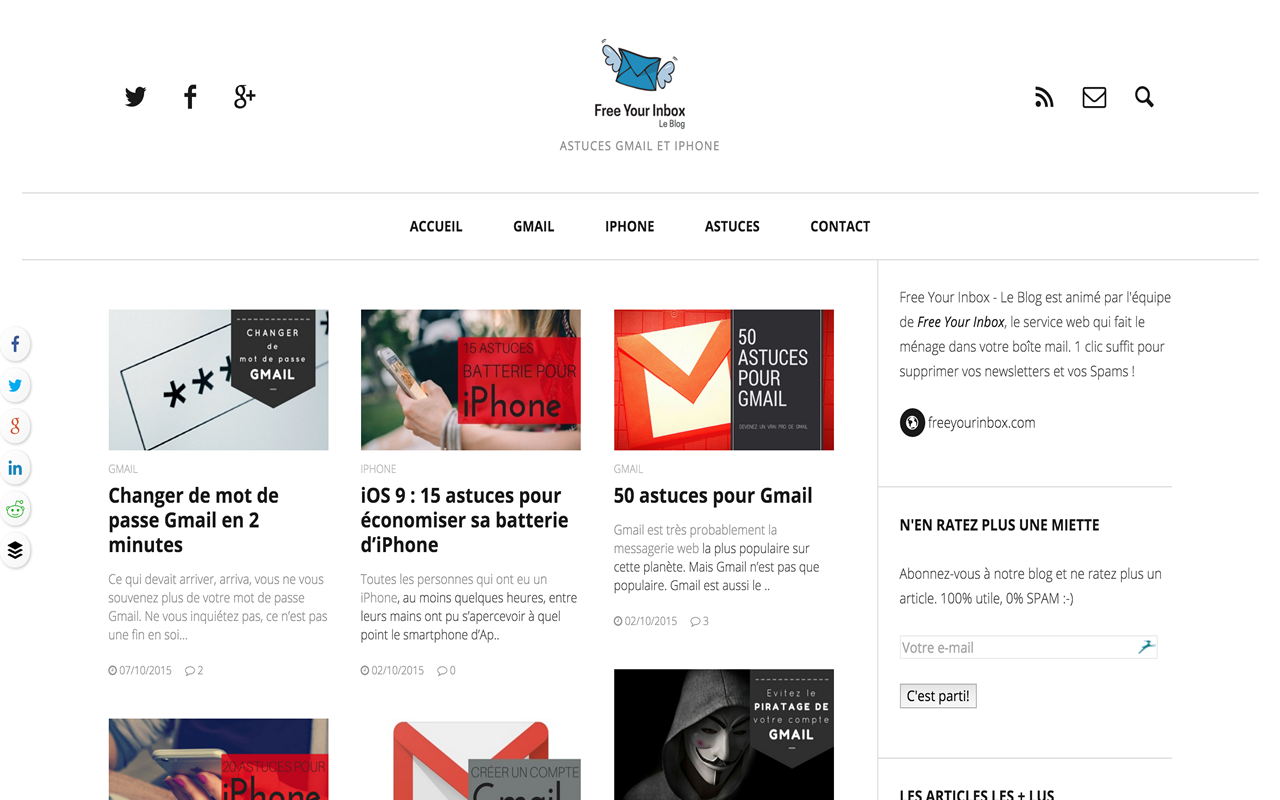 Free Your Inbox | Le Blog RSS Preview image 1