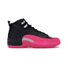 air jordan 12 retro black deadly pink gs