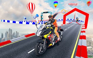 Superhero Bike Mega Ramp Stunt Screenshot