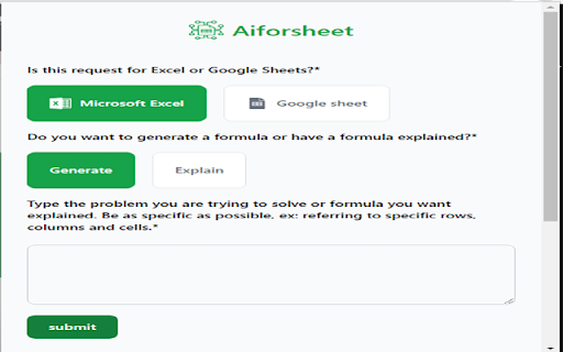 Excel Formula Bot Excel Formula Generator AI