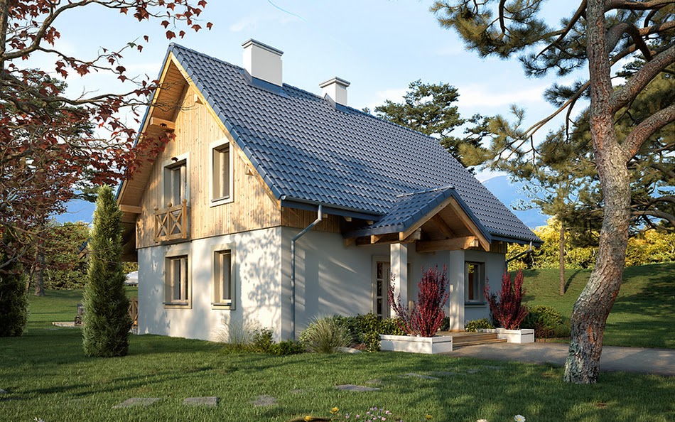 Wizualizacja 2 domu Malinowy KO