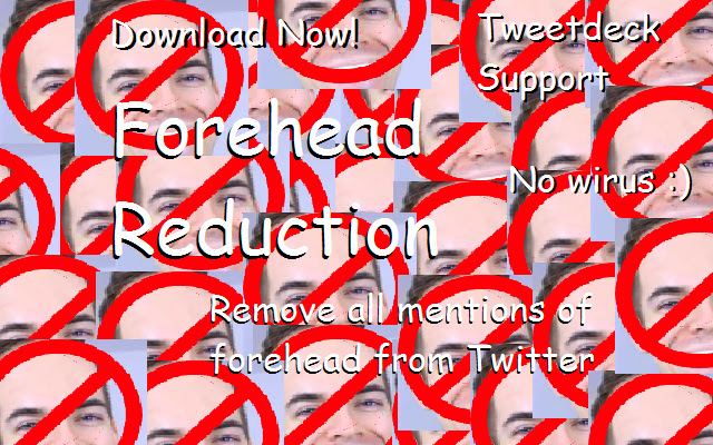 Forehead Reduction chrome extension