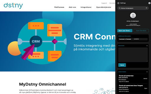 Dstny SE CRM Connect