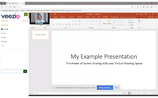 Veezio Screensharing Extension