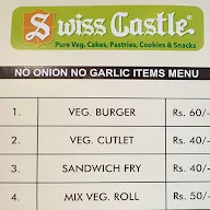 Swiss Castle menu 2