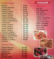 Chandu's Hotel menu 3