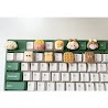 Keycap Basic Nâu Dễ Thương Phím Lẻ R4 Pbt