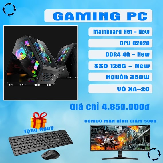 Cây Máy Tính Học Online, Làm Việc Văn Phòng, Chơi Game Nhẹ, Bảo Hành 36 Tháng Giá Rẻ