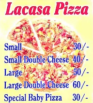 Lacasa Pizza menu 1