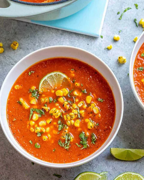 Mexican Tomato Corn Soup