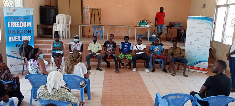 Some of the reformed youths share their experiences during a training at Ziwa la Ng'ombe on Tuesday.