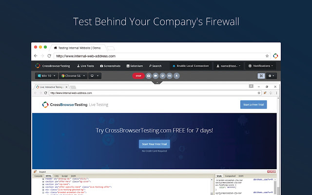 CrossBrowserTesting Local Connection Preview image 2