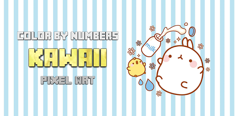 Kawaii Pixel Art - Kawaii Color By Numbers