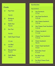 Kirti Mahal Snacks menu 4