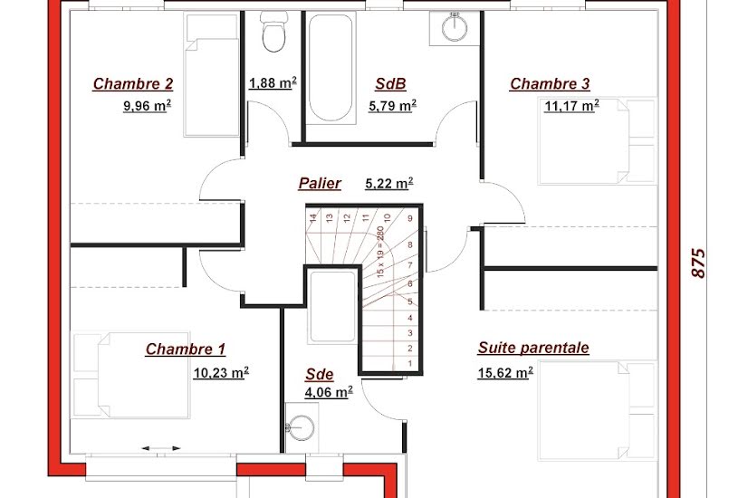  Vente Terrain + Maison - Terrain : 795m² - Maison : 110m² à Méry-sur-Oise (95540) 