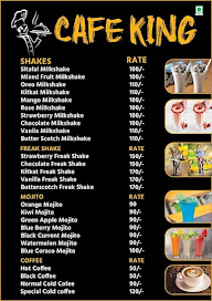 Cafe King menu 1