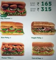 Subway menu 2