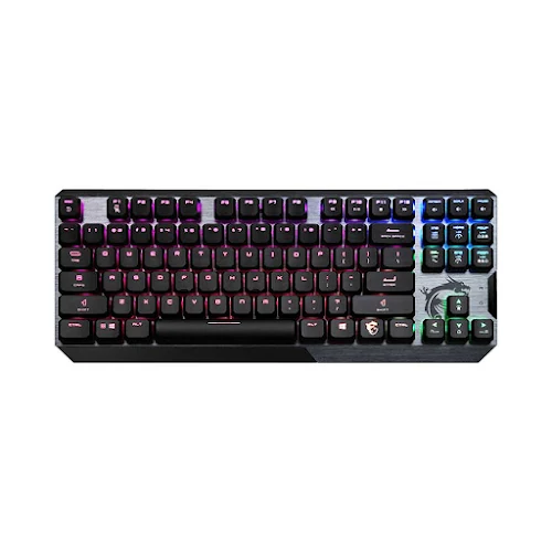 Bàn phím cơ gaming có dây MSI Vigor GK50 TKL Kailh Low Profile Switch (màu đen) (S11-04US272-GA7)