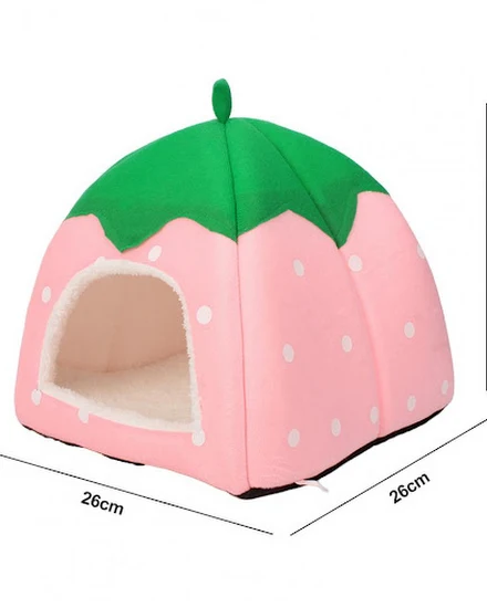 Guinea Pig Hideout Cozy Hideaway Hut for Small Strawberry... - 1