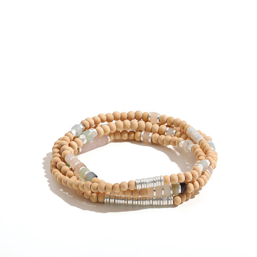 Title 4, Pure Handmade Wooden Bead Bracelet, a natural a...