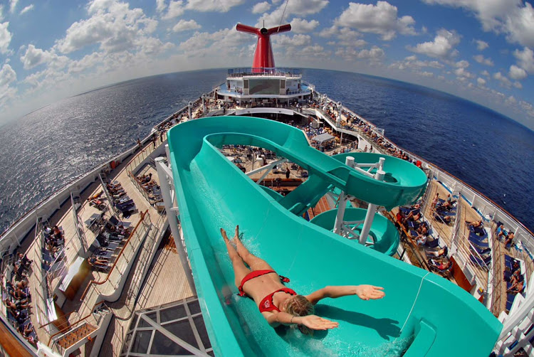 Swirl your way to some serious fun on one of these 10 cruise ship waterslides.