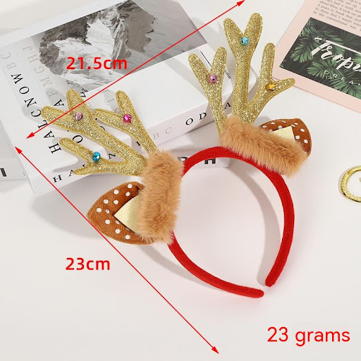 Title 6, Christmas Festival Headband Accessories Elk Hor...