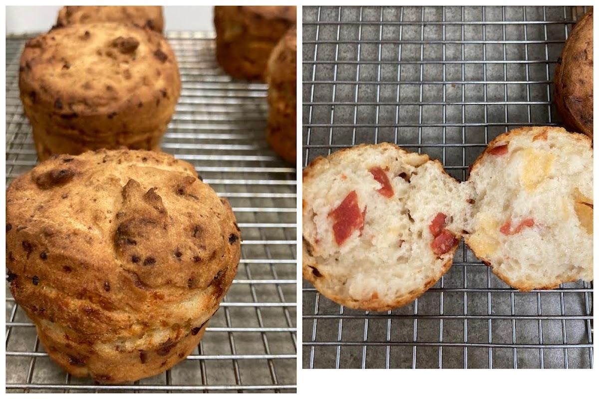 New gluten free pepperoni muffins